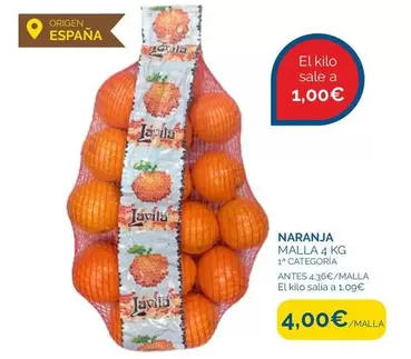 Oferta de Origen - Naranja por 4€ en Cash Ecofamilia