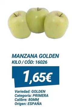 Oferta de Origen - Manzana Golden por 1,65€ en Dialsur Cash & Carry