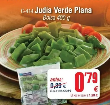 Oferta de Judia Verde Plana por 0,79€ en Abordo