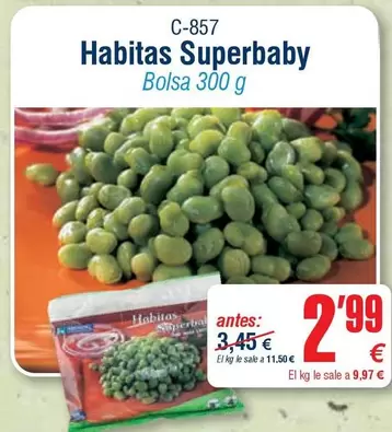 Oferta de Habitas Superbaby por 2,99€ en Abordo