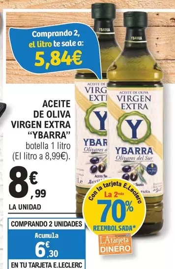 Oferta de Ybarra - Aceite De Oliva Virgen Extra por 8,99€ en E.Leclerc