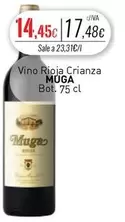 Oferta de Muga - Vino Rioja Crianza por 14,45€ en Cuevas Cash