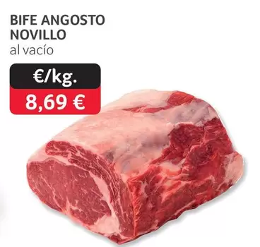 Oferta de Bife Angosto Novillo por 8,69€ en Gros Mercat