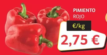 Oferta de Pimiento Rojo por 2,75€ en Gros Mercat