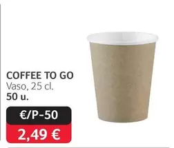 Oferta de Coffee To Go por 2,49€ en Gros Mercat