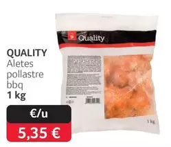 Oferta de Quality - Aletes Pollastre Bbq por 5,35€ en Gros Mercat