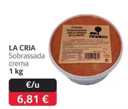 Oferta de Sobrassada Crema por 6,81€ en Gros Mercat