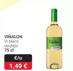 Oferta de Vi Blanc Verdejo por 1,49€ en Gros Mercat