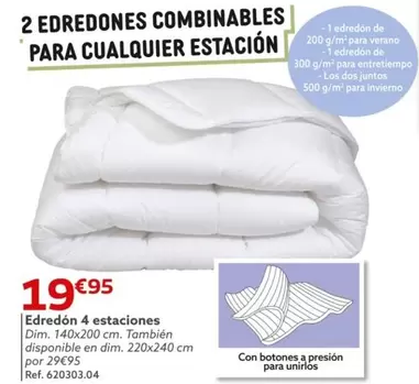 Oferta de Edredón 4 Estaciones por 19,95€ en GiFi