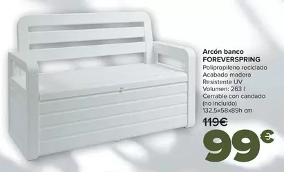 Oferta de Foreverspring - Arcón Banco   por 99€ en Carrefour