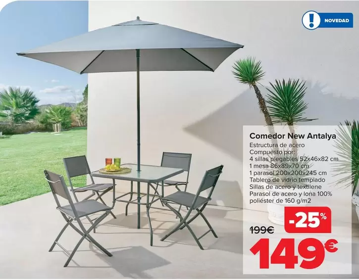 Oferta de Comedor New Antalya por 149€ en Carrefour