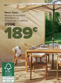 Oferta de Mesa Tokyo por 189€ en Carrefour