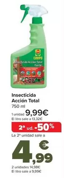 Oferta de Compo - Insecticida Accion Total por 9,99€ en Carrefour