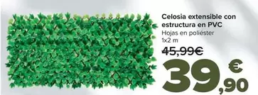 Oferta de Celosia Extensible Con Estructura En Pvc por 39,9€ en Carrefour