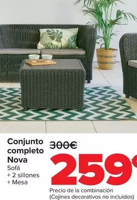 Oferta de Conjunto Completo Nova por 259€ en Carrefour