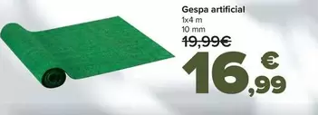 Oferta de Césped Artificial por 16,99€ en Carrefour