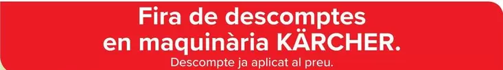 Oferta de Kärcher - En Maquinaria  en Carrefour