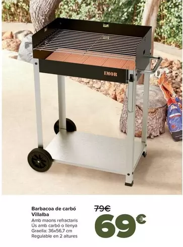 Oferta de Barbacoa De Carbon Villalba por 69€ en Carrefour