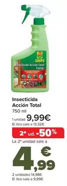 Oferta de Compo - Insecticida Accion Total por 9,99€ en Carrefour