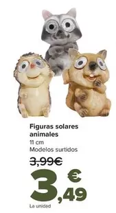 Oferta de Figuras Solares Animales por 3,49€ en Carrefour