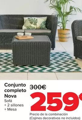 Oferta de Conjunto Completo Nova por 259€ en Carrefour