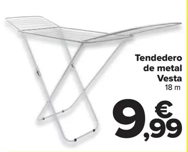 Oferta de Tendedero  De Metal  Vesta por 9,99€ en Carrefour