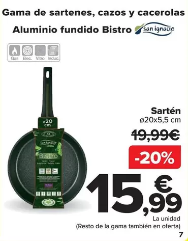 Oferta de San Ignacio - Sartén por 15,99€ en Carrefour