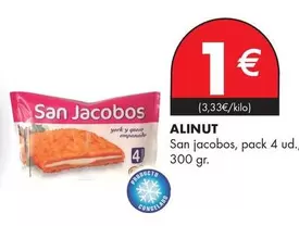 Oferta de Alinut - San Jacobos por 1€ en Supermercados Lupa