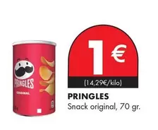 Oferta de Pringles - Snack Original por 1€ en Supermercados Lupa