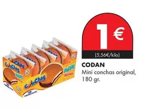 Oferta de Codan - Mini Conchas Original por 1€ en Supermercados Lupa