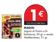 Oferta de Maggi - Jugoso Al Horno A La Barbacoa/ O Receta Mediterranea por 1€ en Supermercados Lupa