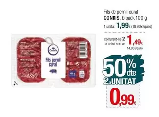 Oferta de Condis - Fils De Pernil Curat por 1,99€ en Condis