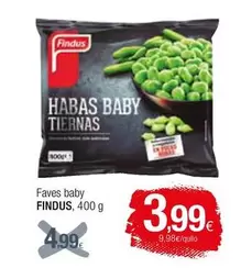 Oferta de Findus - Faves Baby por 3,99€ en Condis