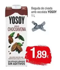 Oferta de YoSoy - Beguda De Civada Amb Xocolata por 1,89€ en Condis