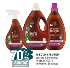 Oferta de Botanical Origin - Suavitzant/Netejador/Detergent en Condis