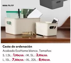 Oferta de Cesta De Ordenacion por 1,95€ en BricoCentro