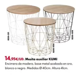 Oferta de Mesita Auxiliar Kumi por 14,95€ en BricoCentro