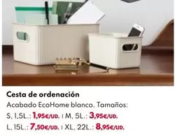 Oferta de Cesta De Ordenacion por 1,95€ en BricoCentro