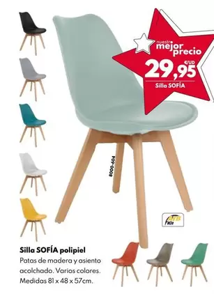 Oferta de Sofia - Silla Polipiel por 29,95€ en BricoCentro