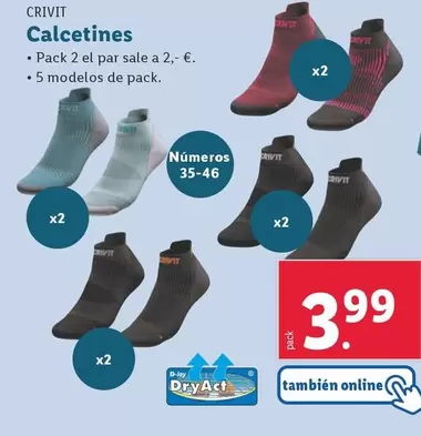 Oferta de Crivit - Calcetines por 3,99€ en Lidl