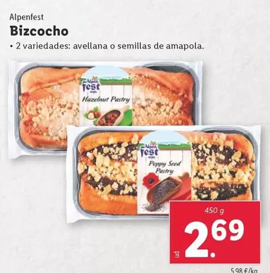 Oferta de Alpenfest - Bizcocho por 2,69€ en Lidl