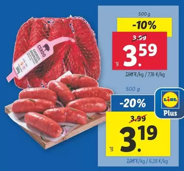 Oferta de Chorizo De Cerdo Ahumado por 3,59€ en Lidl