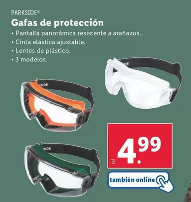 Oferta de Parkside - Gafas De Protección por 4,99€ en Lidl