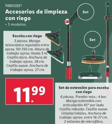 Oferta de Parkside - Accesorios De Limpieza Con Riego por 11,99€ en Lidl