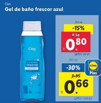 Oferta de Cien - Gel De Baño Frescor Azul por 0,8€ en Lidl