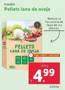 Oferta de Grandiol - Pellets Lana De Oveja por 4,99€ en Lidl