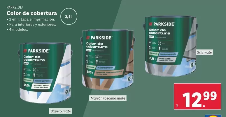 Oferta de Parkside - Color De Cobertura por 12,99€ en Lidl