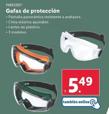 Oferta de Parkside - Gafas De Proteccion por 5,49€ en Lidl