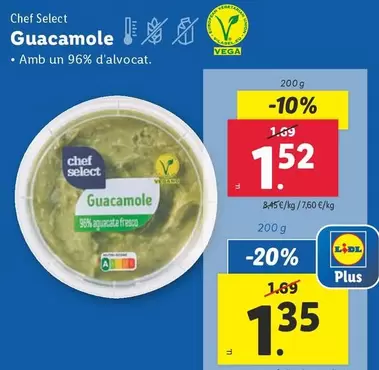 Oferta de Chef Select - Guacamole por 1,52€ en Lidl