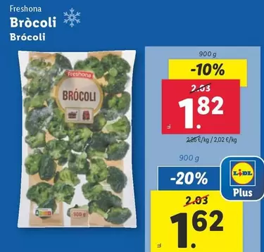 Oferta de Freshona - Brócoli  por 1,82€ en Lidl